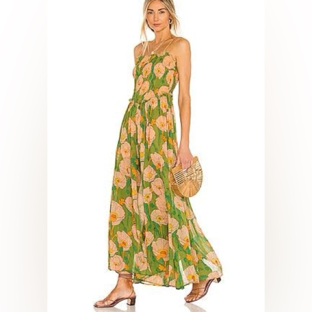 Free People Sophia Floral Hippie Style Jumpsuit - Picture 2 of 5
